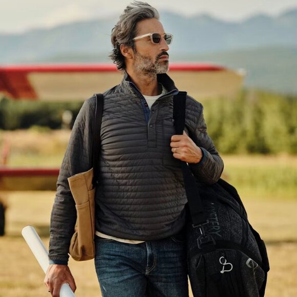 Relwen Windzip Popover, Men's Large, Dark Grey - Picture 3 of 7